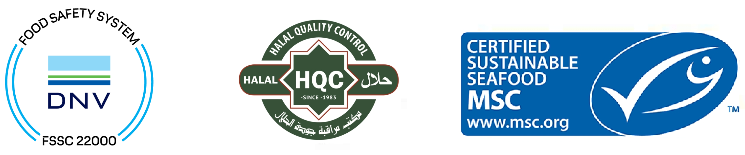 DNV, Halal, MSC